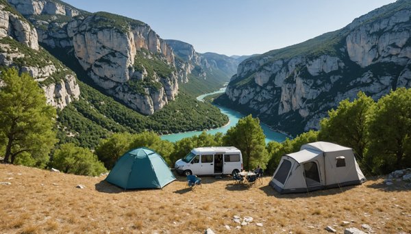 Top camping spots by the gorges du verdon for stunning views