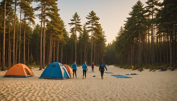 Profiter de la plage en faisant du sport en camping