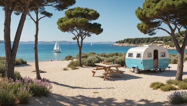 Vivre des vacances en camping les pieds dans l'eau dans le sud de la France