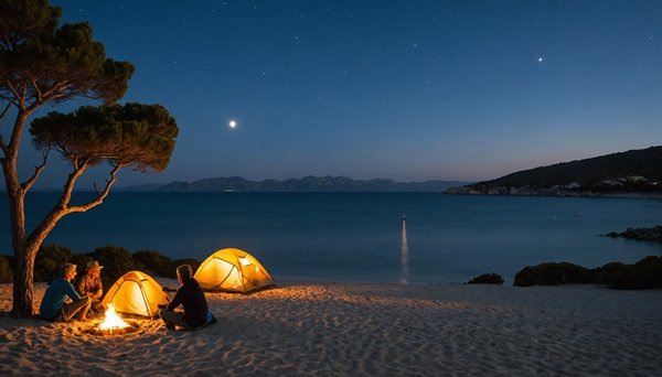 Les animations nocturnes pour les campeurs naturistes à Riva Bella en Corse