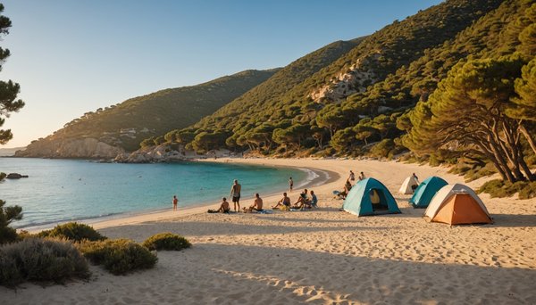 Découvrez les joies du camping naturiste Corse en bord de mer Méditérannée "Naturisme Rivabella"