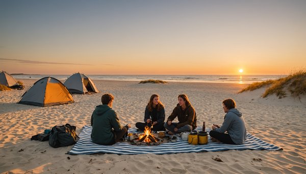 Camping en bord de mer pour des vacances avec des adolescents
