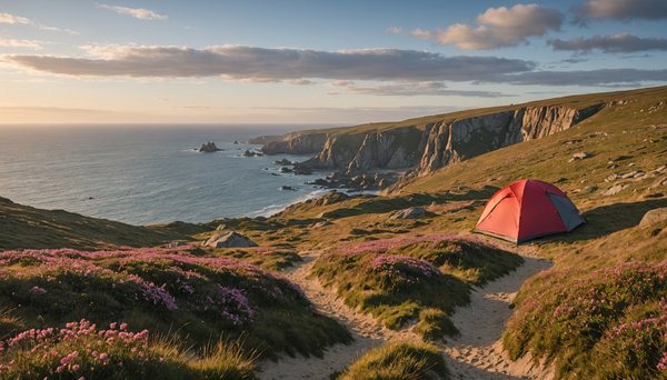 Camping et randonnée en bord de mer sur le littoral breton