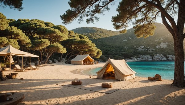 Comment trouver un camping 5 étoiles en Corse avec plage privative et vue exceptionnelle?