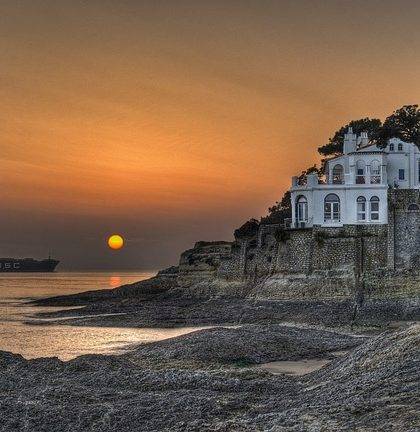 magnifique coucher du soleil près du camping Royan